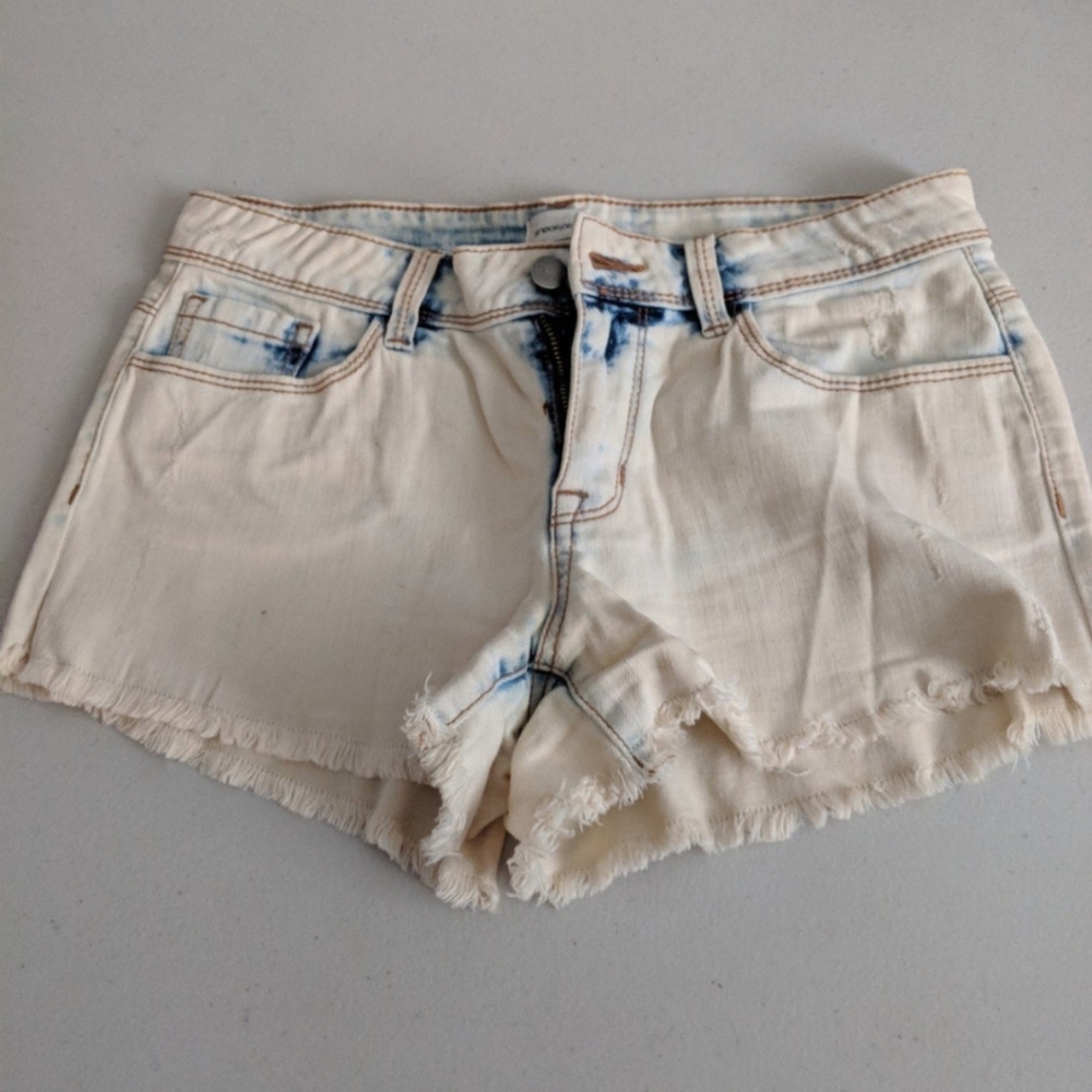 Women's Denim Booty Shorts Emo Festival Pool Beach Party Tye Dye Hippie Costume